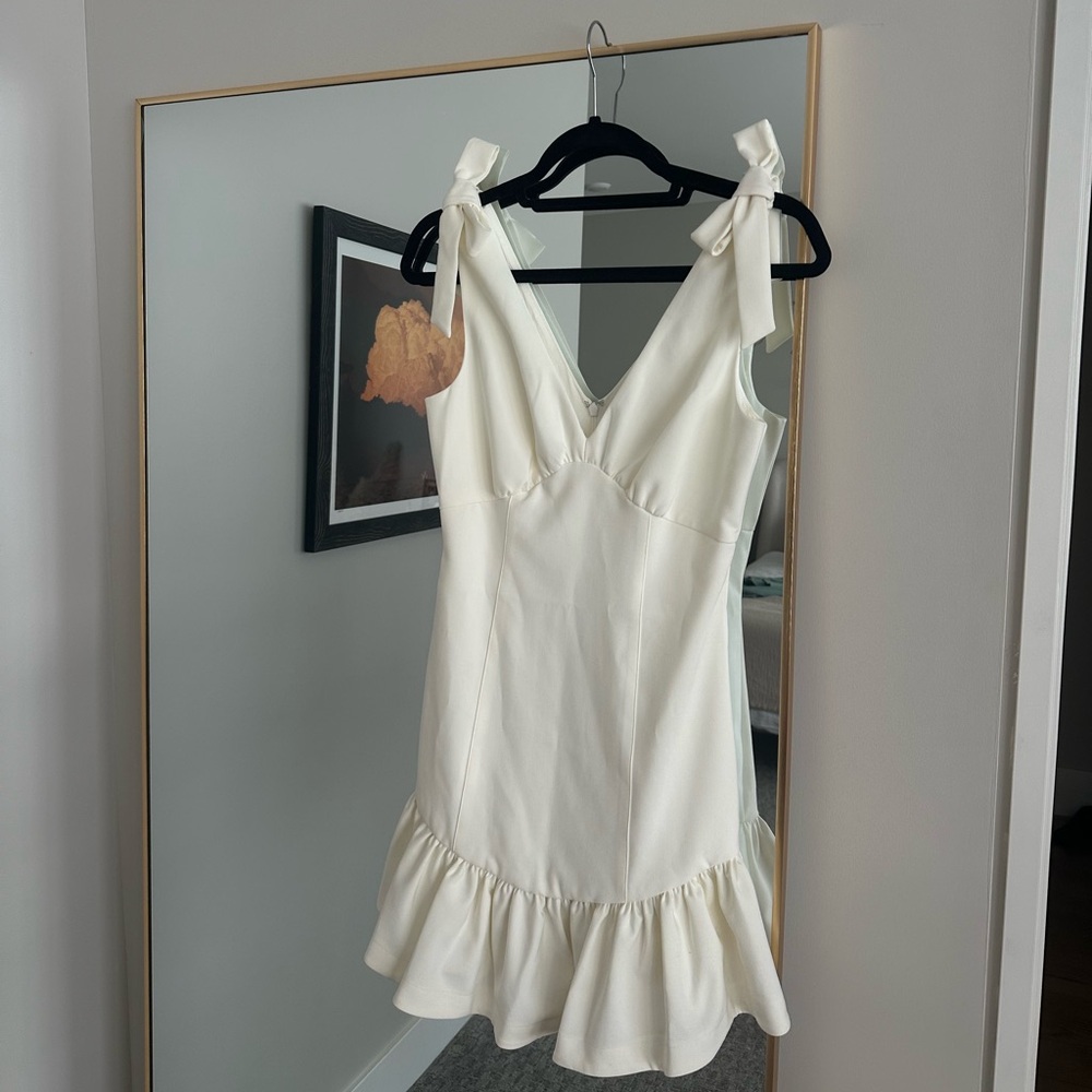 likely white Della dress wedding event
